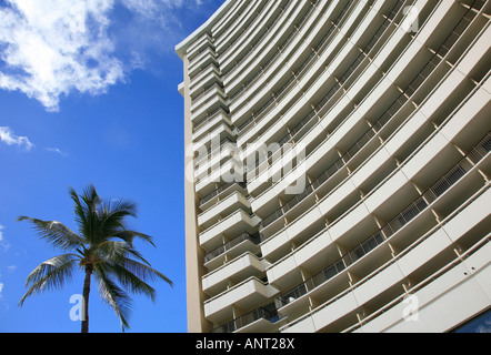 Hôtel Sheraton Waikiki Beach Honolulu Hawaï Banque D'Images