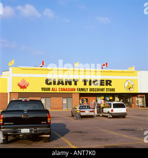 L'extérieur du magasin Tigre Géant Fort Erie, Ontario, Canada Kathy DEWITT Banque D'Images