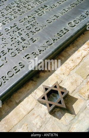 Italie Venise plaque commémorative de l'holocauste juif dans le ghetto juif Campo del Ghetto Cannaregio Banque D'Images