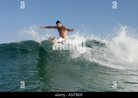 GARY GREEN WIND SURF À HOSSEGOR FRANCE Banque D'Images