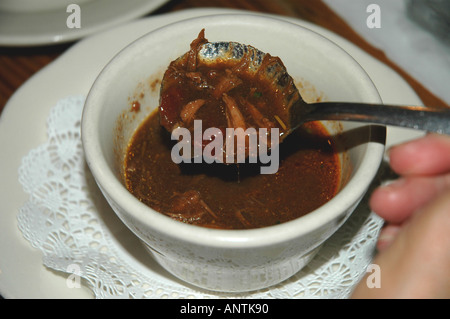 Louisiane Lafayette pays cajun cuisine soupe à la tortue Banque D'Images