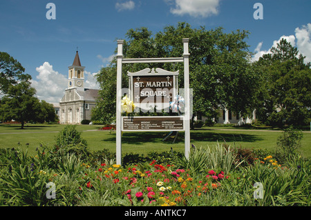 La Louisiane pays cajun Lafayette acadiana st martin square saint martinville Banque D'Images