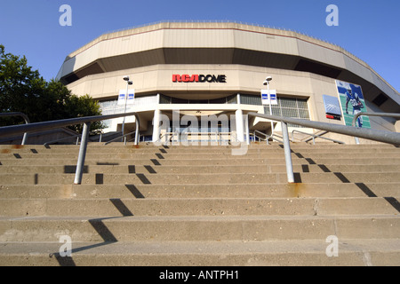 L'Indiana Convention Center et RCA Dome d'Indianapolis City Banque D'Images