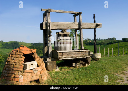 Jeruzalem vignes Mura Balkans Europe Slovénie Pomurje Banque D'Images