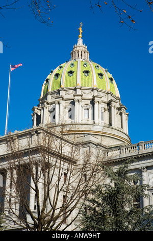 Pennsylvania State Capitol construit 1906 Harrisburg Pennsylvanie architecte Joseph Huston Banque D'Images