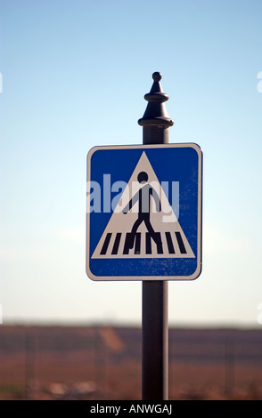 L'Espagnol de passage de piétons Road Sign Banque D'Images