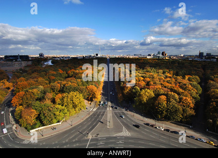 Blick von der Siegessäule Berlin Deutschland Vue à partir de la colonne de la Victoire Berlin, Allemagne Banque D'Images