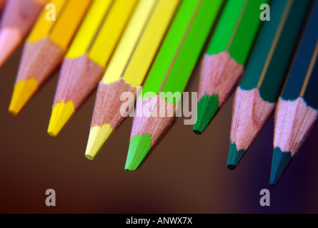 Dessin crayons de couleur Banque D'Images