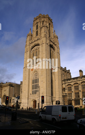 L'Édifice commémoratif de l'Université de Bristol Wills Banque D'Images