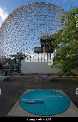 Le dôme de la biosphère Montréal Québec Canada Banque D'Images