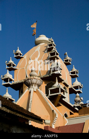 L'Inde, Goa Panaji, Mahalaxmi Temple détail : Banque D'Images