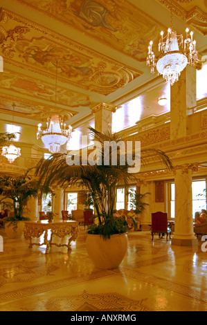 Le hall à la French Lick Springs Resort and Casino un hôtel de luxe à French Lick Springs Indiana Banque D'Images