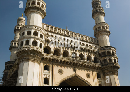 L'Inde, de l'Andhra Pradesh, Hyderabad, Hyderabad Charminar : la tour principale monument (b. 1591) Banque D'Images