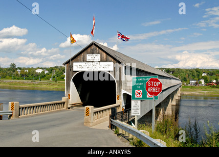 Pont couvert de Hartland Banque D'Images