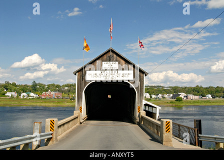 Pont couvert de Hartland Banque D'Images