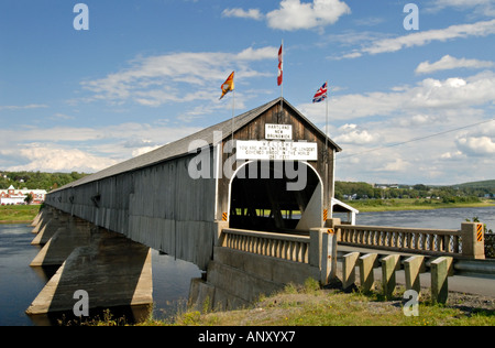 Pont couvert de Hartland Banque D'Images