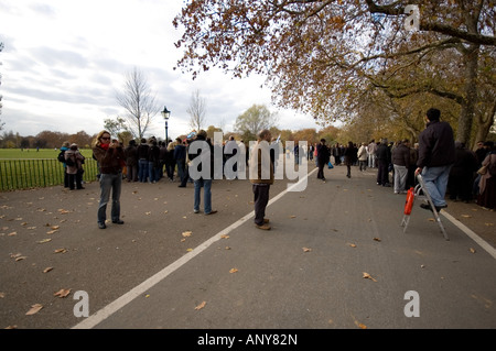 Speakers Corner sur l'échelle de l'homme Londres Banque D'Images