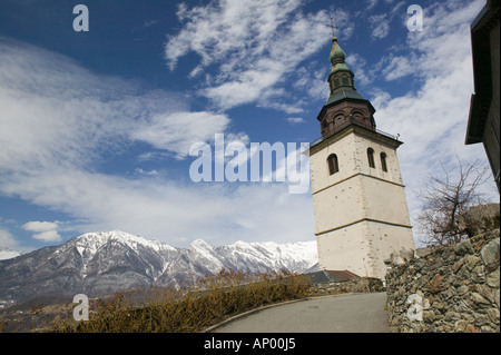 FRANCE, Alpes (Savoie), Albertville/CONFLANS, église du village Banque D'Images