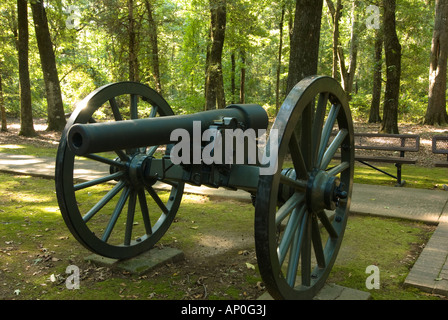 10 pound Parrott rifle à la guerre civile de tirailleur à l'Arkansas Post National Memorial dans la région du delta de l'Arkansas Banque D'Images