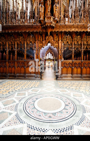 Intérieur de la cathédrale de Chester Banque D'Images