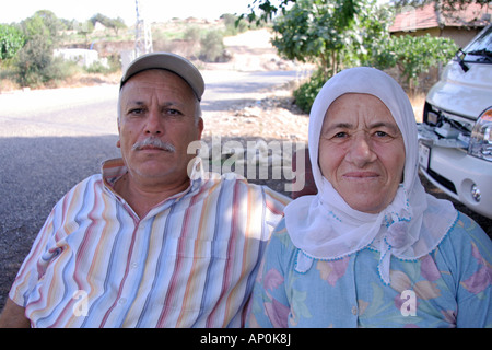 Vieille dame turque et la Turquie du sud mari Banque D'Images