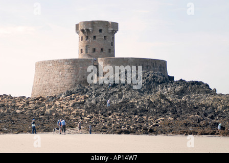 Rocco La tour St Ouens Bay Jersey Banque D'Images