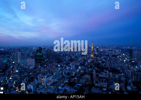 Blick vom Mori-Building, Tokyo Japon Banque D'Images