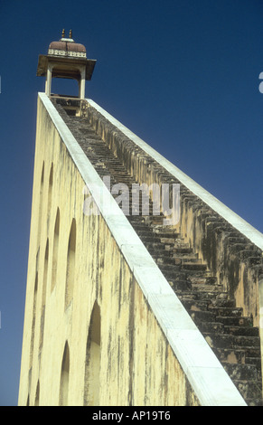 Instrument astronomique à Maharaja Jai Singh11 observatoire Jantar Mantar à Jaipur, Rajasthan Inde a été construit en 1716 Banque D'Images