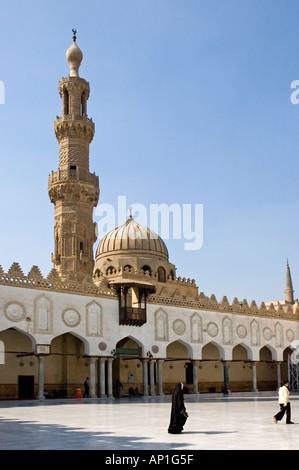 La mosquée Al Azhar du Caire islamique Égypte ca Moyen-orient DSC 3896 Banque D'Images