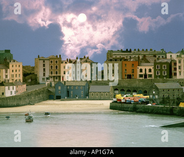 GB - Pays de Galles : le port de Tenby Banque D'Images