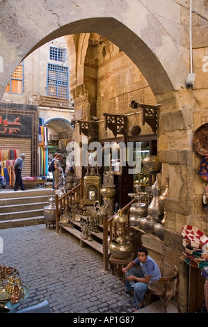 Shop Midan Hussein Khan al Khalili Le Caire Egypte Moyen-orient DSC 3922 Banque D'Images