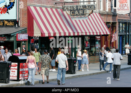 Après-midi sur Beale Street Memphis USA Banque D'Images