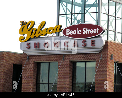 La Gibson Beale Street Showcase magasin d'usine et le salon Memphis Tennessee USA Banque D'Images