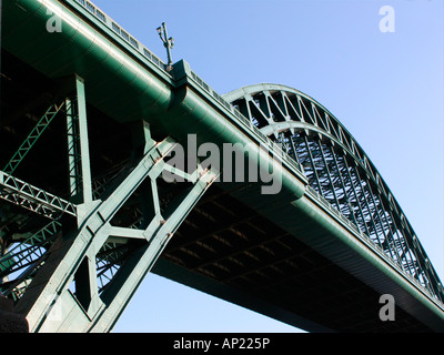 Le Tyne Bridge Road, ouvert en 1928, reliant à Gateshead Newcastle au nord-est de l'Angleterre Banque D'Images