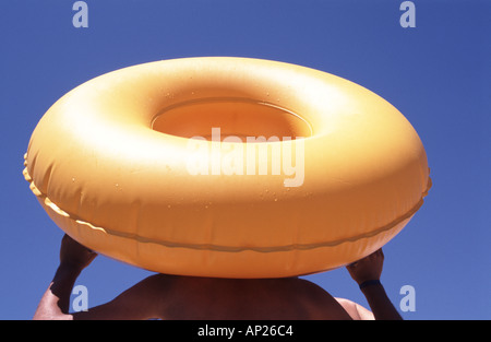 Bouée jaune Banque D'Images