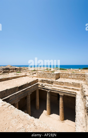 Tombes des rois près de Paphos, Chypre, Côte Ouest Banque D'Images