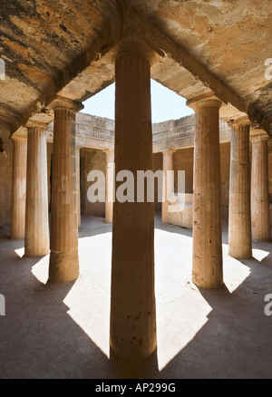 Tombes des rois près de Paphos, Chypre, Côte Ouest Banque D'Images