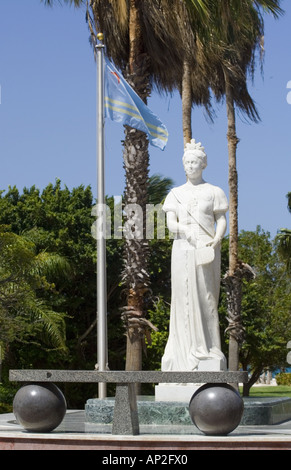 Statue de la reine Wilhelmine Banque D'Images