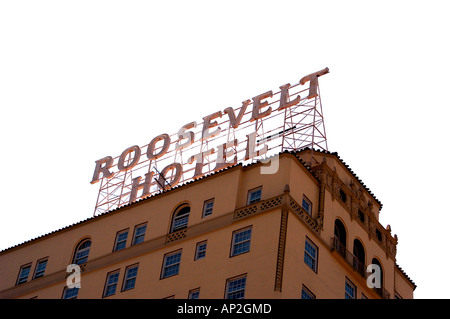 Hollywood Roosevelt Hotel Los Angeles California Accueil de la première cérémonie des Oscars Banque D'Images