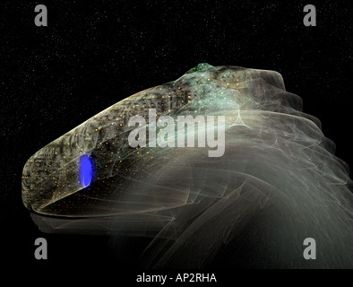 Fractal space ship Banque D'Images
