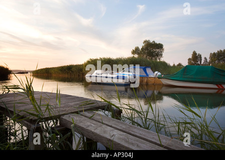 Backwater, Lieper Winkel, Usedom, mer Baltique, Mecklembourg-Poméranie-Occidentale, Allemagne Banque D'Images