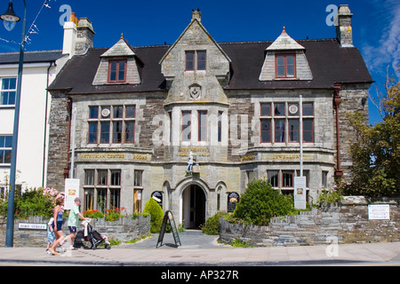 Le Roi Arthur s grandes salles à Tintagel Cornwall Banque D'Images