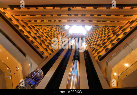 Lounge, le Pan Pacific Hotel, Marina Bay, Singapour Banque D'Images