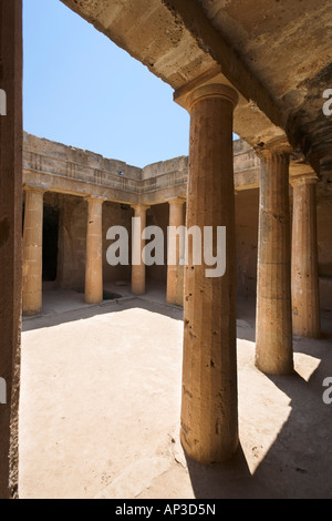 Tombes des rois près de Paphos, Chypre, Côte Ouest Banque D'Images