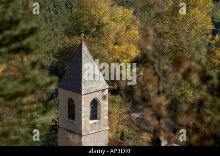 Tour de Saint Lucius, église paroissiale, TISS, Alto Adige Italie Banque D'Images