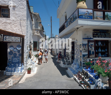 Mountain Village de Kritsa, près de Aghios Nikolaos, Crète, Grèce Banque D'Images