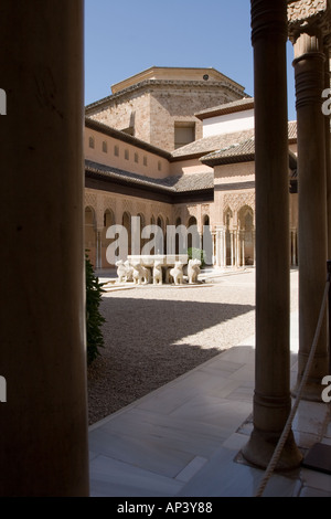 Palais Nasrides de l'Alhambra de Grenade Espagne Banque D'Images