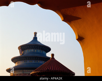 Qinan Hall, Temple du Ciel, Beijing, Chine. Banque D'Images