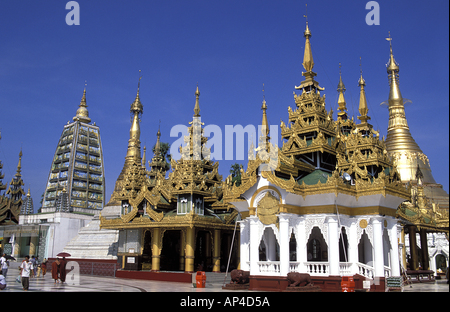 La Division de Yangon Birmanie Myanmar Yangon pagode Shwe Dagon Banque D'Images