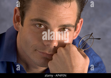 Portrait d'un homme d une 20 Banque D'Images